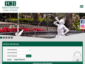 'firstchatham.com' screenshot