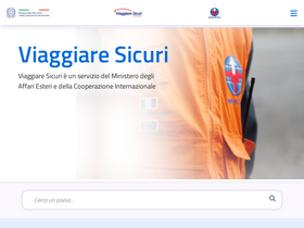 'viaggiaresicuri.it' screenshot