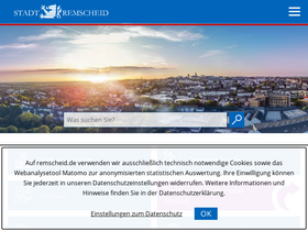 'remscheid.de' screenshot