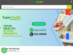 'superhealth.com.pk' screenshot