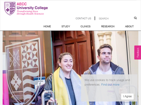 'aecc.ac.uk' screenshot