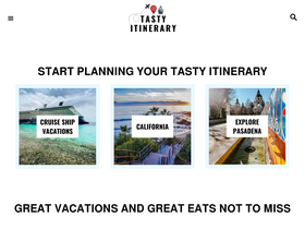 'tastyitinerary.com' screenshot