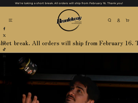 Brontelway homepage screenshot