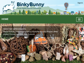 'binkybunny.com' screenshot
