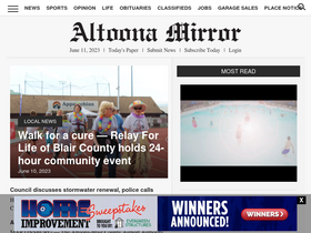 'altoonamirror.com' screenshot