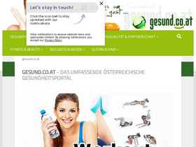 'gesund.co.at' screenshot