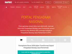 'inaproc.id' screenshot