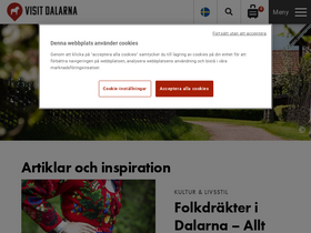 'visitdalarna.se' screenshot