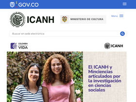 'icanh.gov.co' screenshot