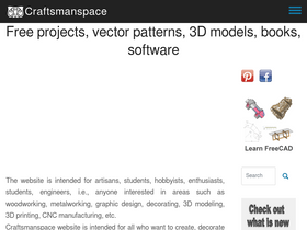 'craftsmanspace.com' screenshot