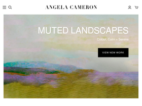 Angela Cameron homepage screenshot