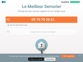 'ou-serrurier.fr' screenshot