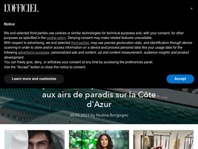 'lofficiel.be' screenshot