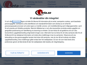 'leta.se' screenshot