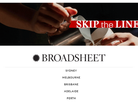 'broadsheet.com.au' screenshot