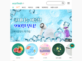 'eco-fresh.co.kr' screenshot