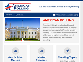 'americanpolling.org' screenshot