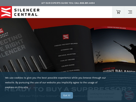 'silencercentral.com' screenshot