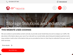 'ar-racking.com' screenshot