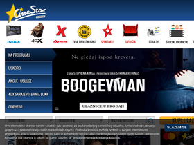 'blitz-cinestar-bh.ba' screenshot