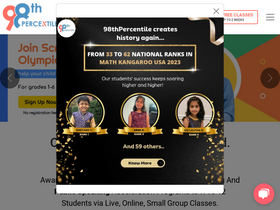 '98thpercentile.com' screenshot