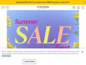 'loccitane.com' screenshot