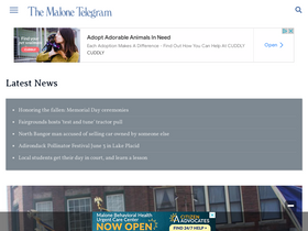 'mymalonetelegram.com' screenshot