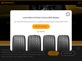 'continentaltire.com' screenshot