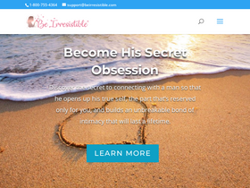 'beirresistible.com' screenshot