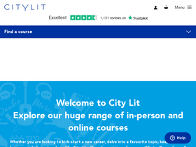 'citylit.ac.uk' screenshot
