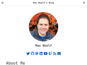 'minimaxir.com' screenshot