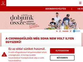 'foxpost.hu' screenshot