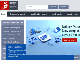 'epo.org' screenshot