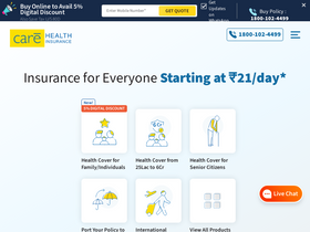 'careinsurance.com' screenshot