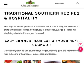 'gritsandpinecones.com' screenshot