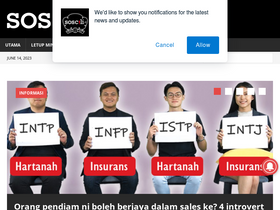 'soscili.my' screenshot