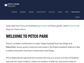 'petcoparkinsider.com' screenshot