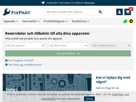 'fixpart.se' screenshot