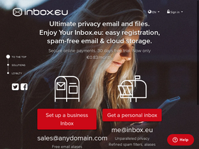 'inbox.eu' screenshot