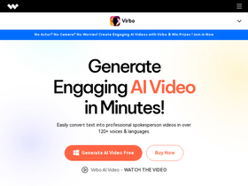 Wondershare Virbo - Generate Engaging AI Video in Minutes!