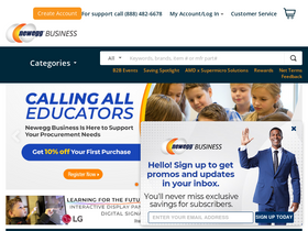 'neweggbusiness.com' screenshot