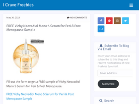 'icravefreebies.com' screenshot