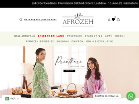 'afrozeh.com' screenshot