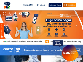 'bnc.com.ve' screenshot