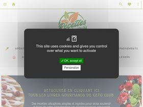 'recettesvegetales.com' screenshot