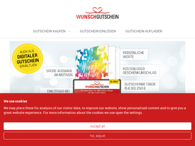 'wunschgutschein.de' screenshot