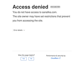 'sanalika.com' screenshot