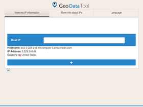 'geodatatool.com' screenshot