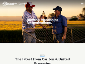 'cub.com.au' screenshot