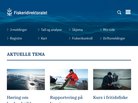 'fiskeridir.no' screenshot